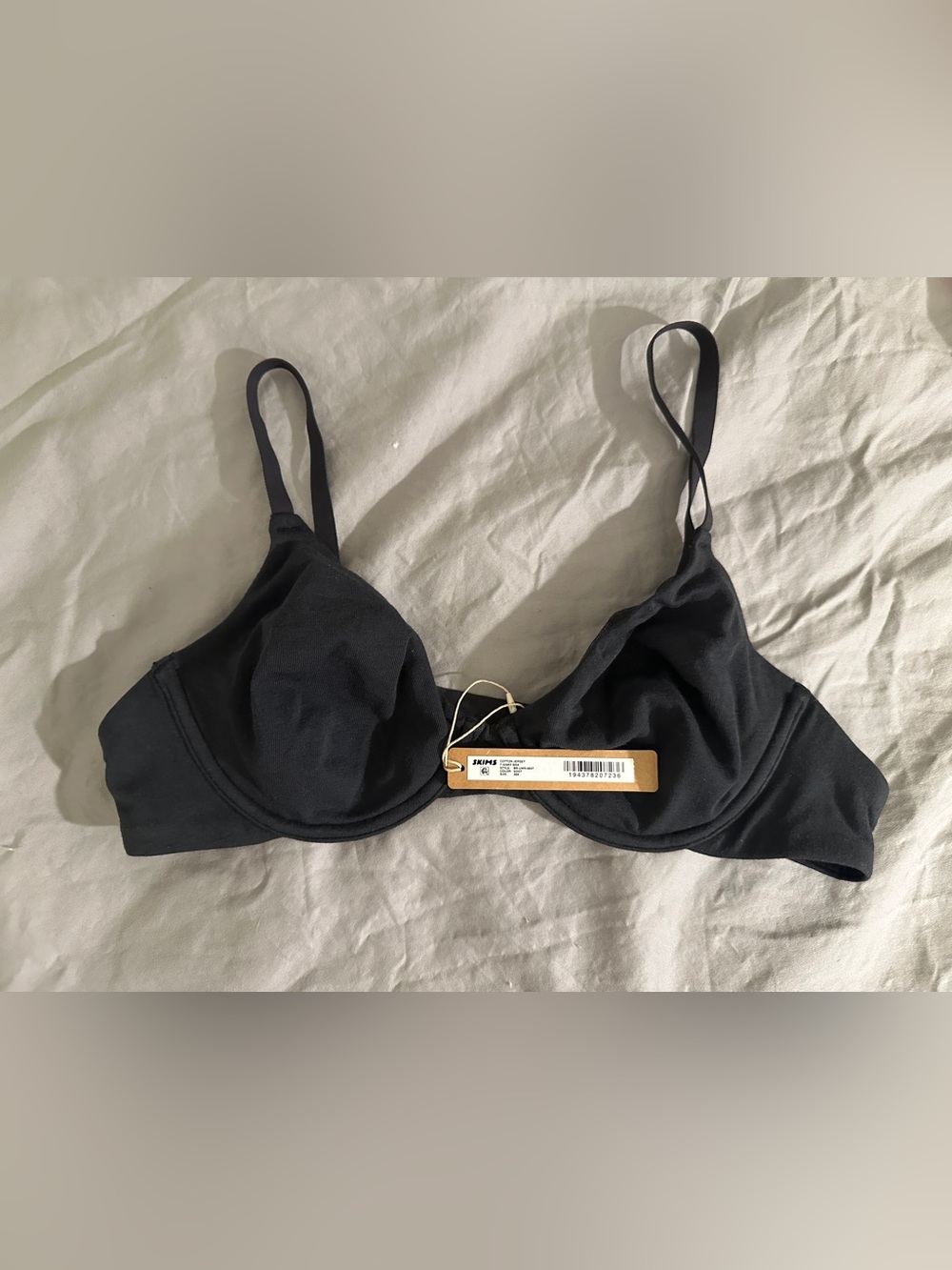 Skims Black Underwire Bra - Cotton Jersey Tshirt Bra